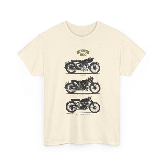 Elevate Your Style with Vincent HRD Vintage Poster Tee with Gildan® 5000's Classic Fit