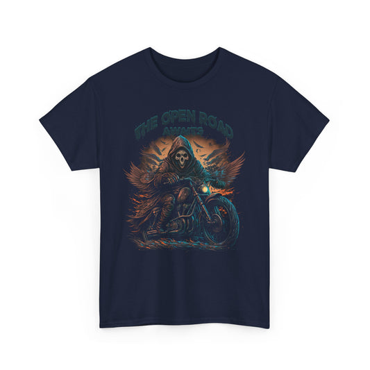The Grim Reaper, The Open Road Awaits Shirt - Classic Fit for Endless Journeys