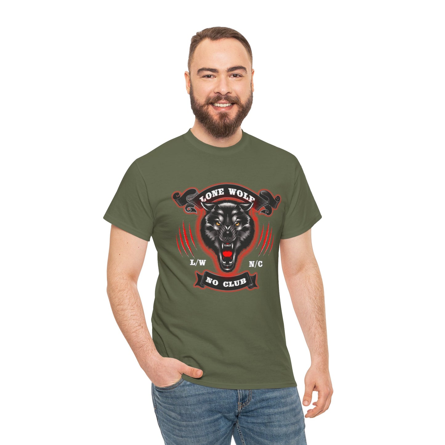Lone Wolf, No Club Classic Tee