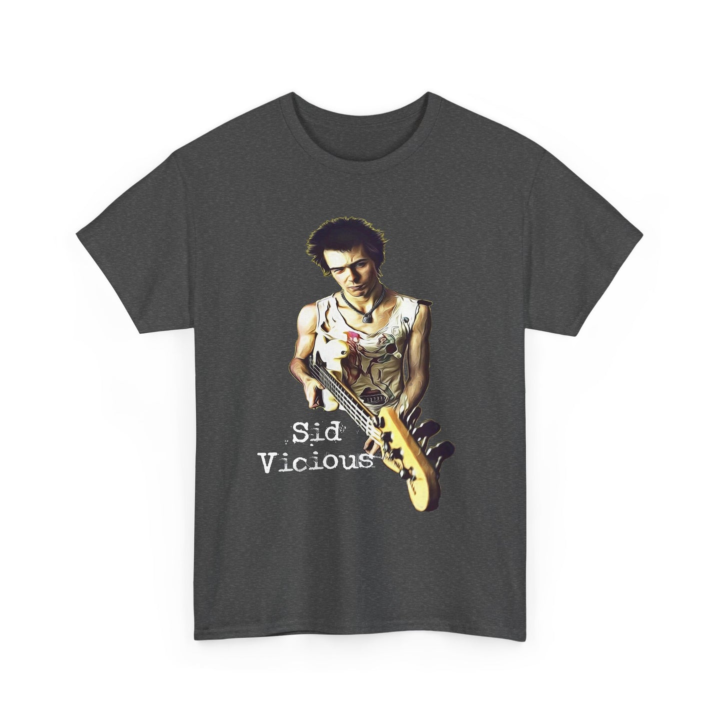 Sid Vicious Design Shirt: Stylish Edge in Heavy Cotton