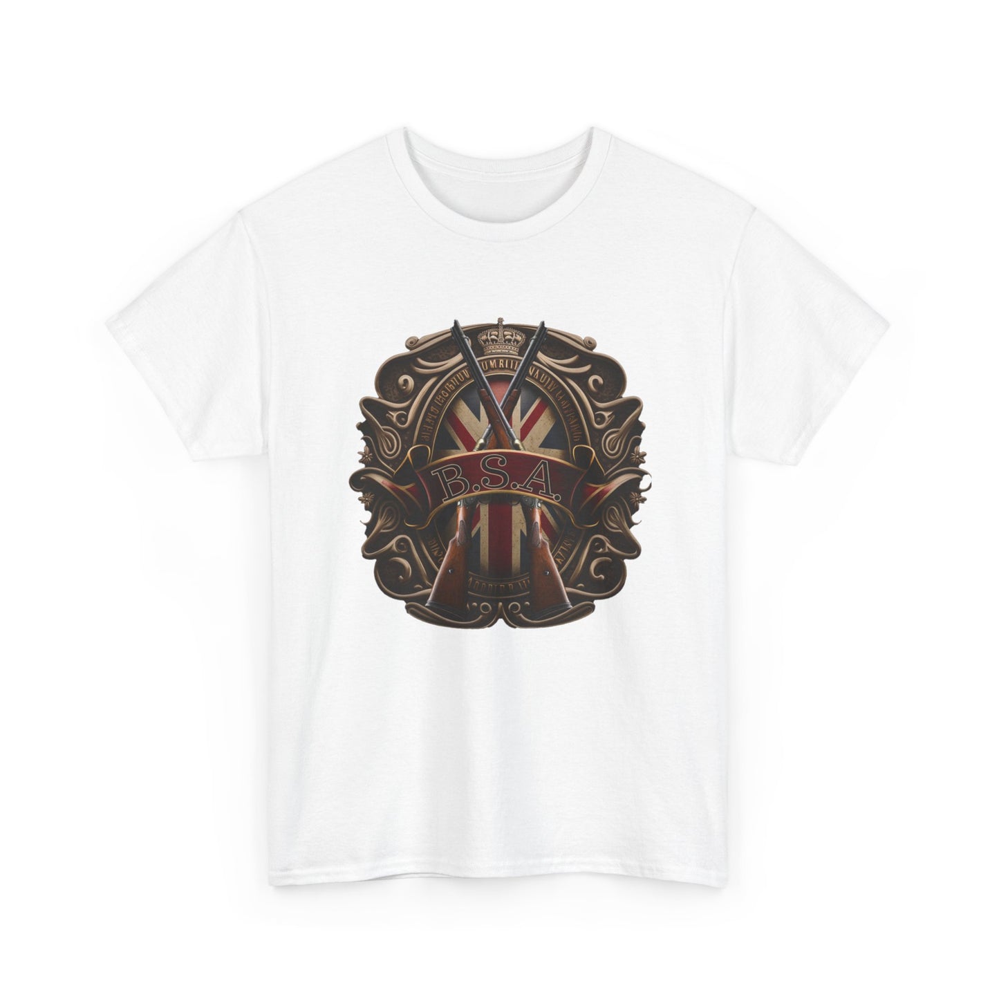 Classic BSA Motorcycles T-Shirt - Gildan® 5000 Heavy Cotton™, Perfect for Riders & Collectors