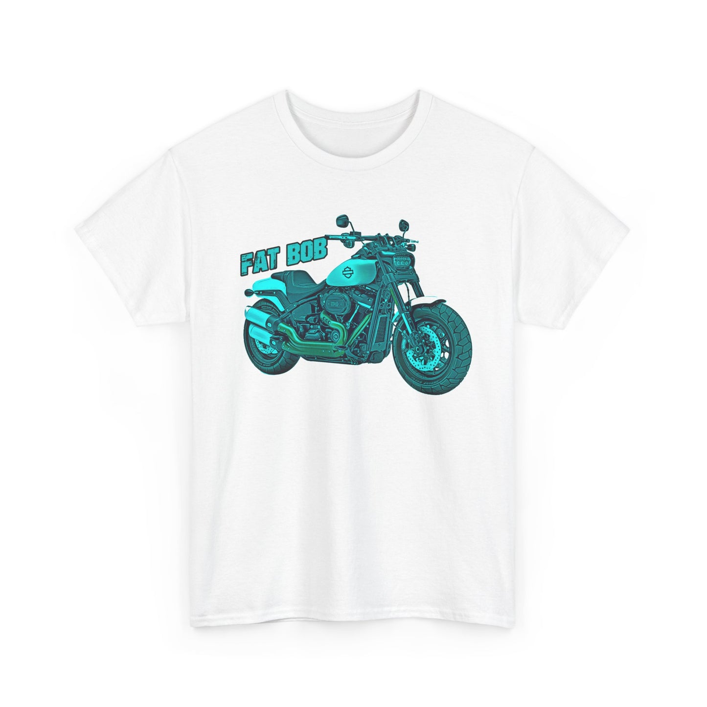 Harley Davidson Fatbob T-Shirt - Gildan® 5000 Heavy Cotton™, Stylish & Durable for Motorcycle Lovers