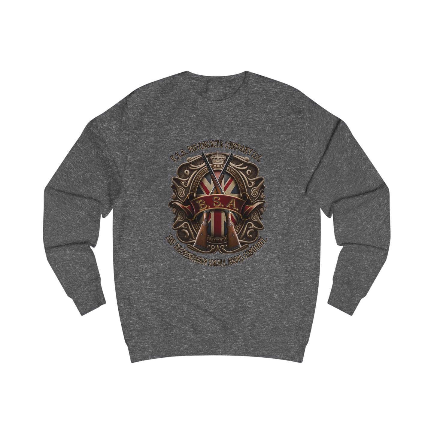 BSA Motorcycle Company Classic Fit Sweatshirt Quality Fabric with Classic Style or Everyday Riders