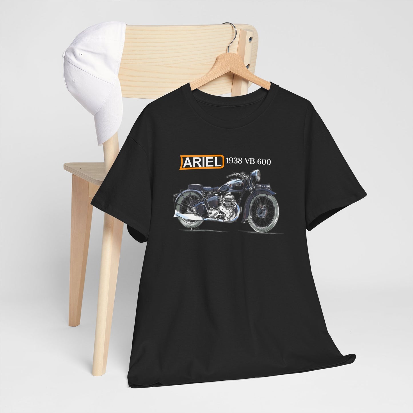 Ariel VB 1938 Vintage Motorcycle T-Shirt - Legendary Style for Riders
