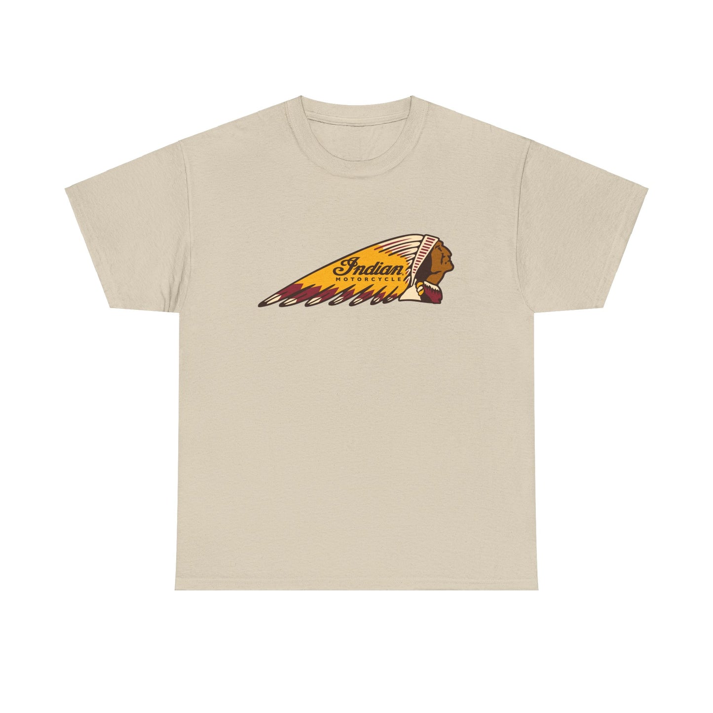 Indian Motorcycles Classic Tee - Gildan® 5000 Heavy Cotton™, Iconic Design, Perfect for Every Biker
